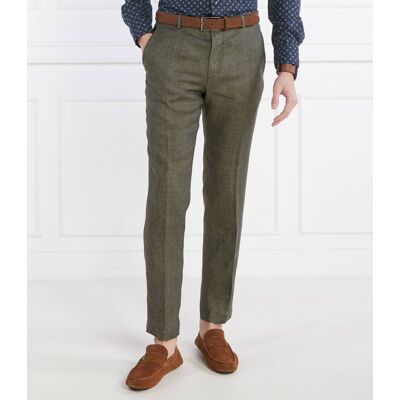 Joop! Lniane spodnie JT-18Hank Slim Fit khaki 58 Joop! Lniane spodnie JT-18Hank Slim Fit khaki 58