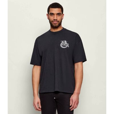 AllSaints T-shirt TERRA Oversize fit czarny XL AllSaints T-shirt TERRA Oversize fit czarny XL