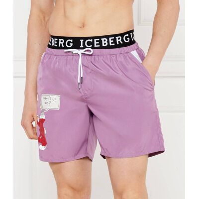 Iceberg Szorty kąpielowe Ice Iceberg X Warner fioletowy L Iceberg Szorty kąpielowe Ice Iceberg X Warner fioletowy L