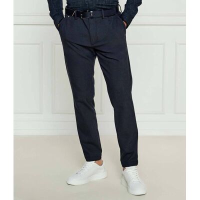 Boss BLACK Spodnie chino H-Kaiton Slim Fit granatowy 46 Boss BLACK Spodnie chino H-Kaiton Slim Fit granatowy 46