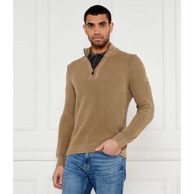 Joop! Jeans Sweter Henrio Modern fit beżowy XXL Joop! Jeans Sweter Henrio Modern fit beżowy XXL