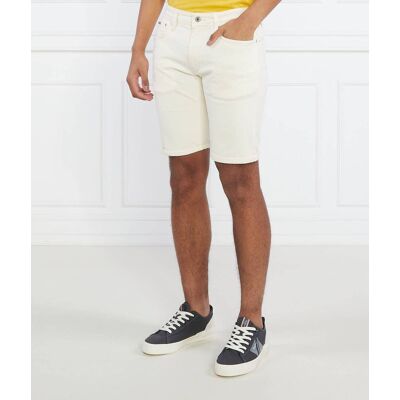 Pepe Jeans London Szorty STANLEY Tapered fit denim ecru 38 Pepe Jeans London Szorty STANLEY Tapered fit denim ecru 38
