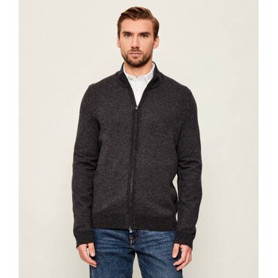 Boss BLACK Wełniany sweter H-Heterno Regular Fit grafitowy XXL Boss BLACK Wełniany sweter H-Heterno Regular Fit grafitowy XXL