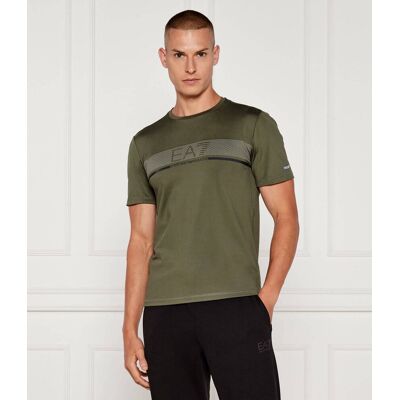 EA7 T-shirt Extra slim fit oliwkowy L EA7 T-shirt Extra slim fit oliwkowy L