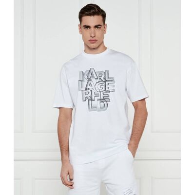 Karl Lagerfeld T-shirt Loose fit biały S Karl Lagerfeld T-shirt Loose fit biały S