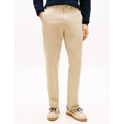 Tommy Hilfiger Spodnie chino Harlem Tapered fit beżowy 30/32 Tommy Hilfiger Spodnie chino Harlem Tapered fit beżowy 30/32
