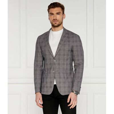 Boss BLACK Marynarka P-Hanry-J-FL-WG-241 Slim Fit szary 56 Boss BLACK Marynarka P-Hanry-J-FL-WG-241 Slim Fit szary 56