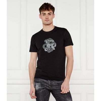 John Richmond T-shirt Bohaia Slim Fit czarny M John Richmond T-shirt Bohaia Slim Fit czarny M