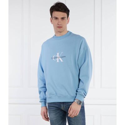 Calvin Klein Jeans Bluza ARCHIVAL MONOLOGO Loose fit niebieski XL Calvin Klein Jeans Bluza ARCHIVAL MONOLOGO Loose fit niebieski XL