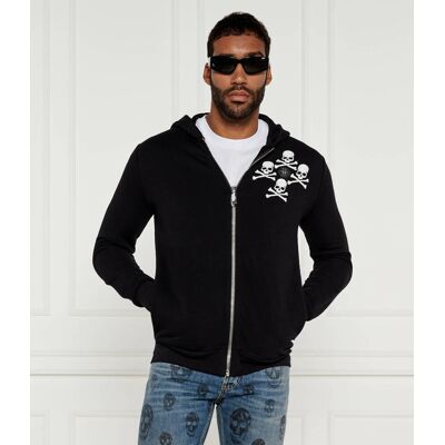 Philipp Plein Bluza Skull&Bones; Regular Fit czarny L Philipp Plein Bluza Skull&Bones; Regular Fit czarny L