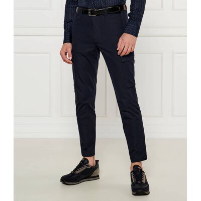Boss BLACK Spodnie cargo P-Kaiton Slim Fit granatowy 56 Boss BLACK Spodnie cargo P-Kaiton Slim Fit granatowy 56