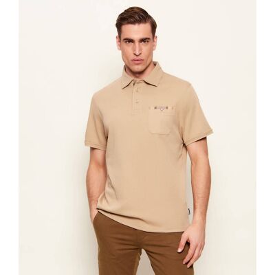 Barbour Polo Corpatch Regular Fit beżowy XL Barbour Polo Corpatch Regular Fit beżowy XL