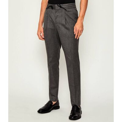 HUGO Spodnie Getlin251F3 Slim Fit z dodatkiem wełny szary 50 HUGO Spodnie Getlin251F3 Slim Fit z dodatkiem wełny szary 50