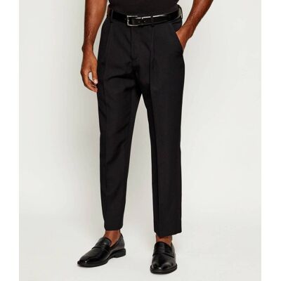 Balmain Wełniane spodnie chino Straight fit czarny 50 Balmain Wełniane spodnie chino Straight fit czarny 50