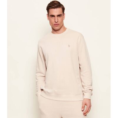 US Polo ASSN Bluza DHM Classic fit beżowy XXL US Polo ASSN Bluza DHM Classic fit beżowy XXL