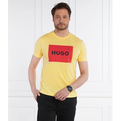 HUGO T-shirt dulive222 Regular Fit żółty M HUGO T-shirt dulive222 Regular Fit żółty M