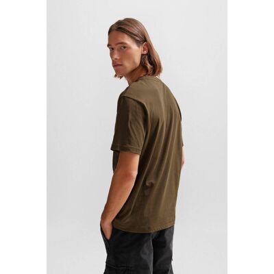 Boss ORANGE T-shirt TeePantera Regular Fit oliwkowy XL Boss ORANGE T-shirt TeePantera Regular Fit oliwkowy XL