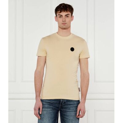 Just Cavalli T-shirt Slim Fit beżowy L Just Cavalli T-shirt Slim Fit beżowy L