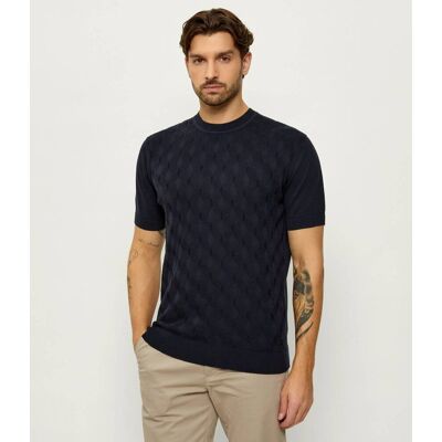 Karl Lagerfeld Sweter Regular Fit granatowy XXL Karl Lagerfeld Sweter Regular Fit granatowy XXL