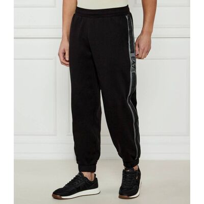 EA7 Spodnie dresowe Modern fit czarny XXL EA7 Spodnie dresowe Modern fit czarny XXL