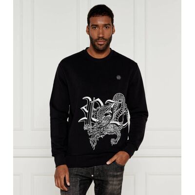 Philipp Plein Bluza DRAGON Regular Fit czarny M Philipp Plein Bluza DRAGON Regular Fit czarny M