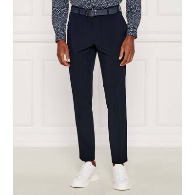 Boss BLACK Spodnie chino P-Genius-WG-PK-253F Slim Fit granatowy 56 Boss BLACK Spodnie chino P-Genius-WG-PK-253F Slim Fit granatowy 56