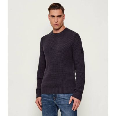 Joop! Jeans Sweter Harono Regular Fit granatowy XL Joop! Jeans Sweter Harono Regular Fit granatowy XL
