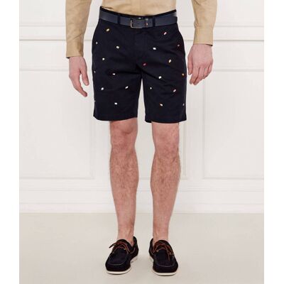 Tommy Hilfiger Szorty chino BROOKLYN Slim Fit granatowy 33 Tommy Hilfiger Szorty chino BROOKLYN Slim Fit granatowy 33