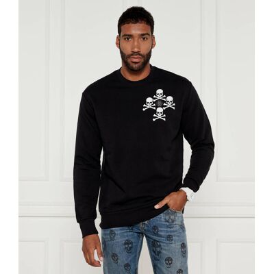 Philipp Plein Bluza Skull&Bones; Regular Fit czarny XXL Philipp Plein Bluza Skull&Bones; Regular Fit czarny XXL