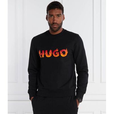 HUGO Bluza Ditmo Regular Fit czarny S HUGO Bluza Ditmo Regular Fit czarny S