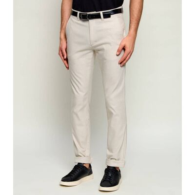 Boss ORANGE Spodnie chino Slim Fit z dodatkiem lnu piaskowy 32/32 Boss ORANGE Spodnie chino Slim Fit z dodatkiem lnu piaskowy 32/32