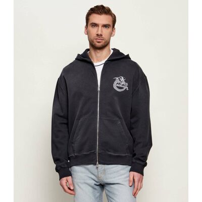 AllSaints Bluza TERRA Relaxed fit grafitowy M AllSaints Bluza TERRA Relaxed fit grafitowy M