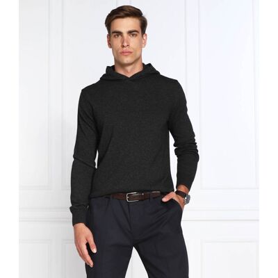 Oscar Jacobson Sweter Regular Fit z dodatkiem wełny i kaszmiru grafitowy XXL Oscar Jacobson Sweter Regular Fit z dodatkiem wełny i kaszmiru grafitowy XXL