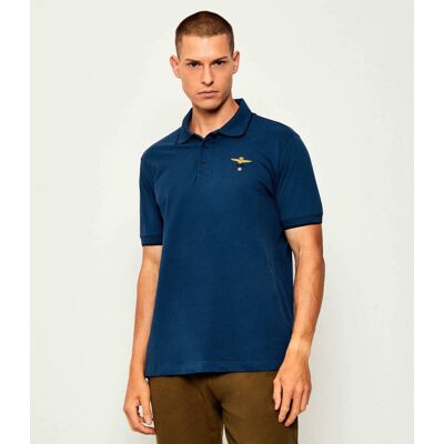 Aeronautica Militare Polo Regular Fit turkusowy M Aeronautica Militare Polo Regular Fit turkusowy M