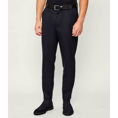 Boss BLACK Spodnie chino C-Perin-RDS-WG-261 Tapered fit z dodatkiem wełny granatowy 48 Boss BLACK Spodnie chino C-Perin-RDS-WG-261 Tapered fit z dodatkiem wełny granatowy 48