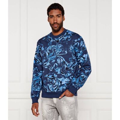 Versace Jeans Couture Bluza Regular Fit niebieski XL Versace Jeans Couture Bluza Regular Fit niebieski XL