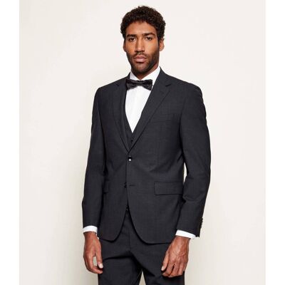 Boss BLACK Wełniana marynarka H-Jeckson-MM-224 Regular Fit grafitowy 52 Boss BLACK Wełniana marynarka H-Jeckson-MM-224 Regular Fit grafitowy 52