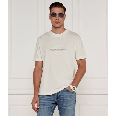 Calvin Klein Jeans T-shirt Chenille Regular Fit ecru XL Calvin Klein Jeans T-shirt Chenille Regular Fit ecru XL