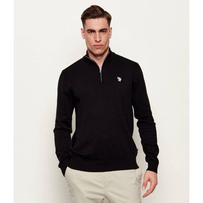 US Polo ASSN Sweter Slim Fit czarny XXL US Polo ASSN Sweter Slim Fit czarny XXL