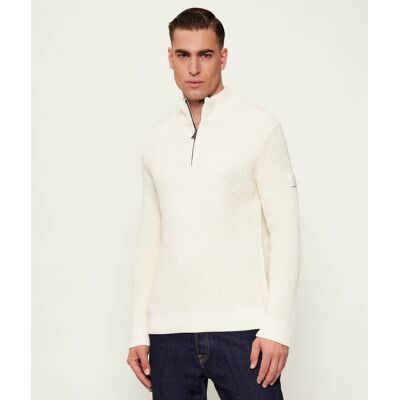 Joop! Jeans Sweter Henrios Regular Fit ecru M Joop! Jeans Sweter Henrios Regular Fit ecru M