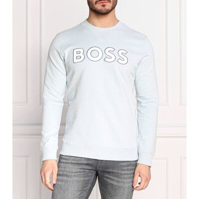 Boss ORANGE Bluza WELOGOCREWX Regular Fit błękitny L Boss ORANGE Bluza WELOGOCREWX Regular Fit błękitny L