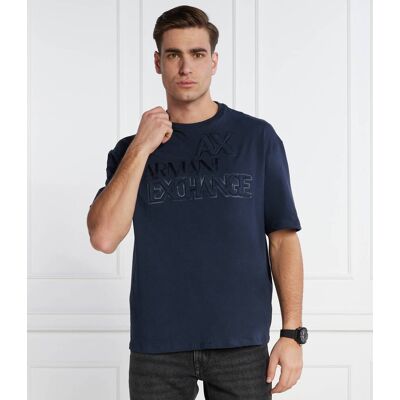 Giorgio Armani Exchange T-shirt Comfort fit granatowy XL Giorgio Armani Exchange T-shirt Comfort fit granatowy XL