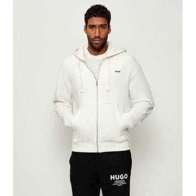 HUGO Bluza Dapozip Relaxed fit biały XXL HUGO Bluza Dapozip Relaxed fit biały XXL