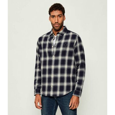 AllSaints Koszula HAVEN CHECK Loose fit granatowy S AllSaints Koszula HAVEN CHECK Loose fit granatowy S