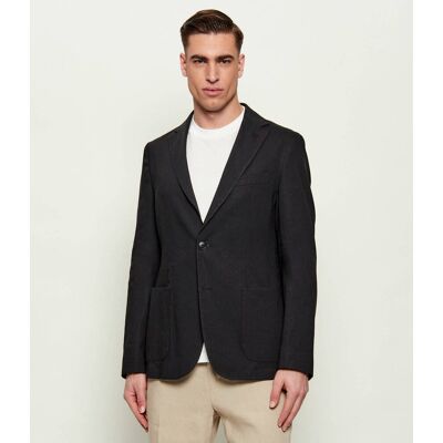 Boss BLACK Lniana marynarka P-Hanry-WG-262 Slim Fit czarny 54 Boss BLACK Lniana marynarka P-Hanry-WG-262 Slim Fit czarny 54