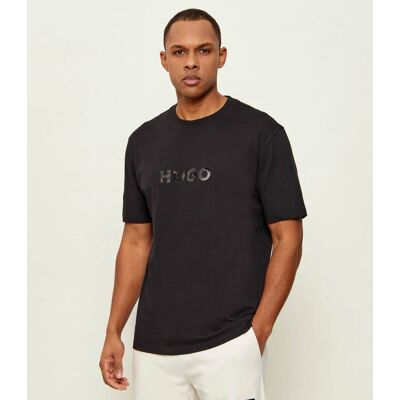 HUGO T-shirt Dumeo Regular Fit czarny XS HUGO T-shirt Dumeo Regular Fit czarny XS