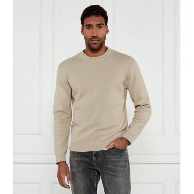 Boss BLACK Sweter C-Barco Regular Fit beżowy L Boss BLACK Sweter C-Barco Regular Fit beżowy L