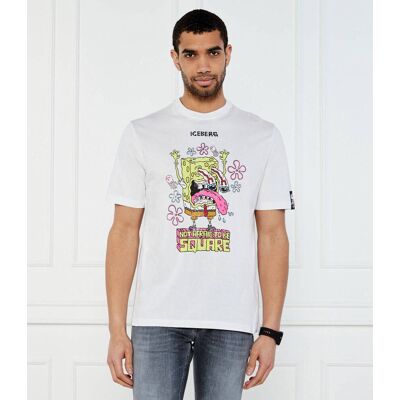 Iceberg T-shirt Iceberg x Spongebob Regular Fit biały S Iceberg T-shirt Iceberg x Spongebob Regular Fit biały S