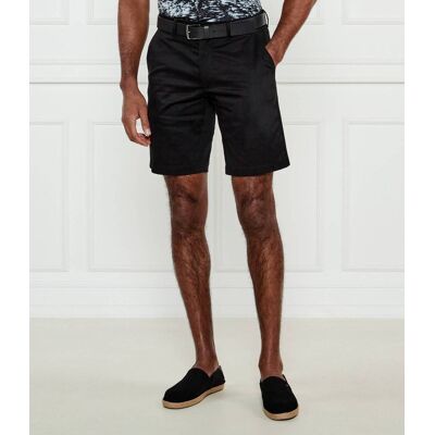 Calvin Klein Szorty chino SATEEN Slim Fit stretch czarny 34 Calvin Klein Szorty chino SATEEN Slim Fit stretch czarny 34