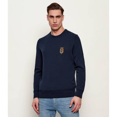 Aeronautica Militare Sweter Regular Fit granatowy L Aeronautica Militare Sweter Regular Fit granatowy L